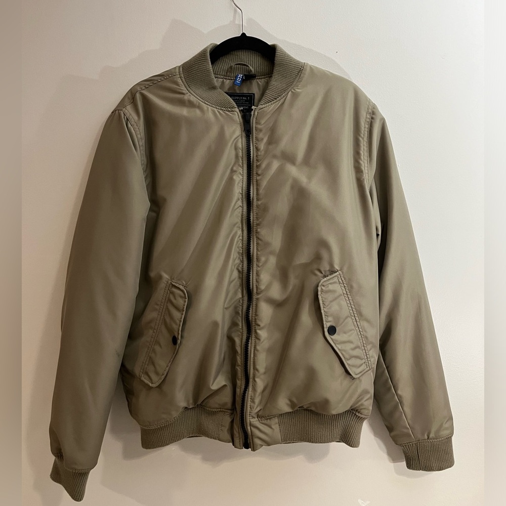H&M Tan Bomber Jacket
